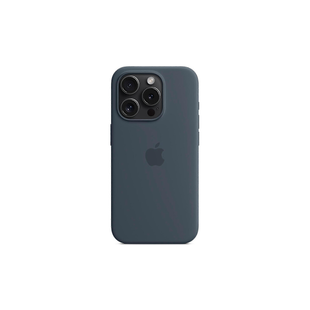 Silicone Case For Compatible With Iphone 15 Pro, Magsafe Compatible (Fmy) Dark Dark Compatible With Iphone 15 Pro Blue 9482726617419