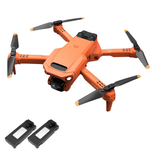 Drone Four-sided Obstacle Avoidance Folding Lens HD Aerial Quadcopter, （Orange）, DV Camera