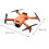 Drone Four-sided Obstacle Avoidance Folding Lens HD Aerial Quadcopter, （Orange）, DV Camera 2