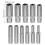 1Set Steel1/4Socket Assortment4-14mm Hexagonal Socket For Ratchet Wrench 2