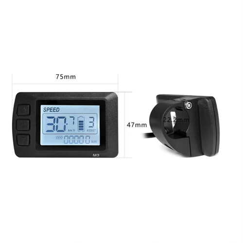 Οθόνη LCD-M3 για ηλεκτρικό ποδήλατο ckepdyeh 24V36V48V SM Connector Οθόνη σύνδεσης κατάλληλη για 2