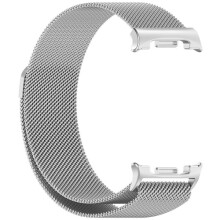 Kompatibel mit Samsung Galaxy Watch und Galaxy Watch8 40 mm/44 mm, klassisches Milanaise-Armband, magnetisch, silberfarben