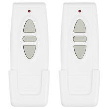 2X -T02 Controle Remoto Sem Fio +315Mhz Controlador Frontal para Telas de Projeção Elétricas, Cortinas Elétricas e Portas de Garagem