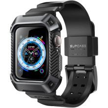 HÜLLE [Unicorn Beetle Pro] Kompatibel mit Apple Watch Series6/SE/5/4 [40mm], Robuste Schutzhülle mit Armband (Schwarz)