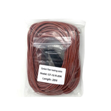 Kábelfűtővezeték200C fok25W/M33Ohm30.1MM Rézcső burkolattal