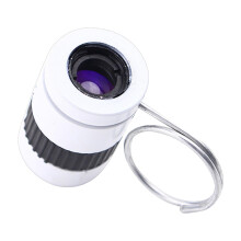 2.5x Pocket Monocular Lightweight Handheld Telescope for Stamp and Coin Collecting White