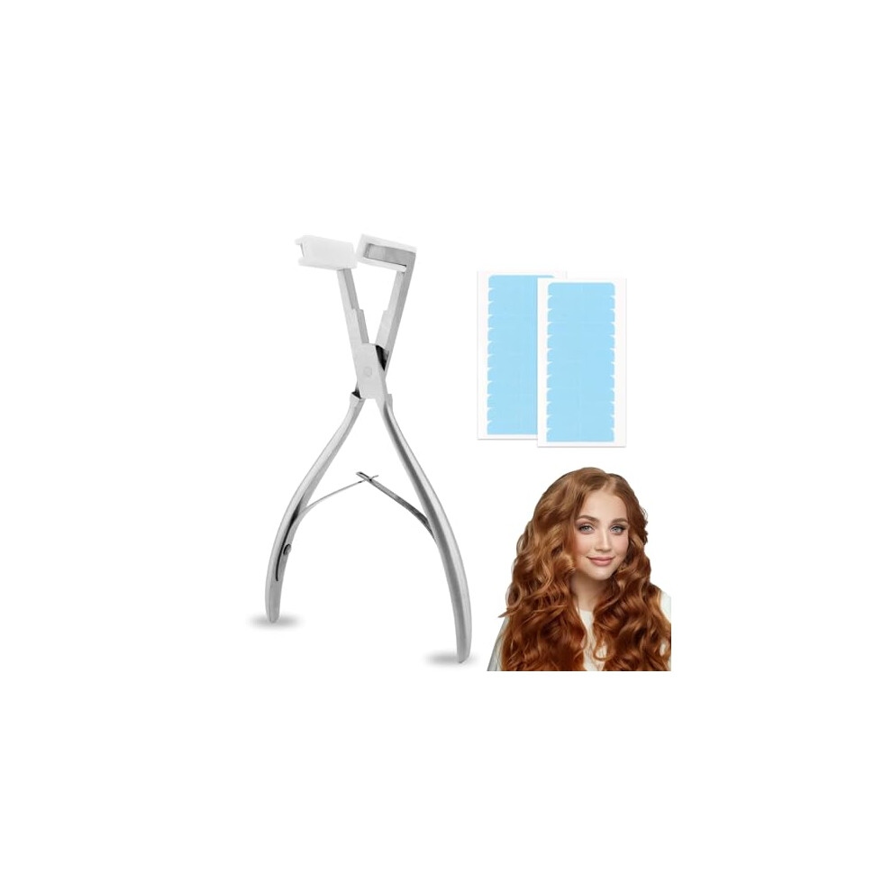 Unisex Hair Extension Tool Kit With Stainless Steel Tape In Hair Extension Pliers, Ergonomic NonâSlip Grip And SiliconeâPadded Jaws