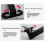 Adjustable Projector Ceiling Mount with 360 Rotation Heavy Duty Metal Camera Stand 80 Arm 5