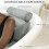 Bath Pillow with Head Neck Back Support, QuickDry Waterproof Mesh, Secure Suction Cups, Grey 4