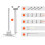 Ceiling Projector Mount Adjustable Telescopic Bracket for TV Projector Installation 12M White 5