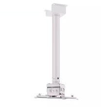 Ceiling Projector Mount Adjustable Telescopic Bracket for TV Projector Installation 12M White