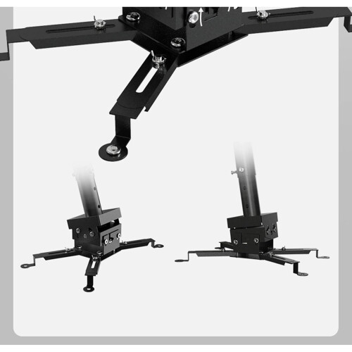 Ceiling Projector Mount Adjustable Telescopic Bracket for TV Projector Installation 12M White 1