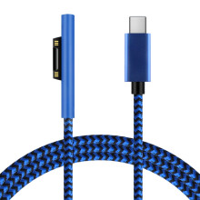 USB-C strømforsyning 15V 3A PD hurtigladeradapterkabel kompatibel med Microsoft Surface Pro 3 4 5 6 7