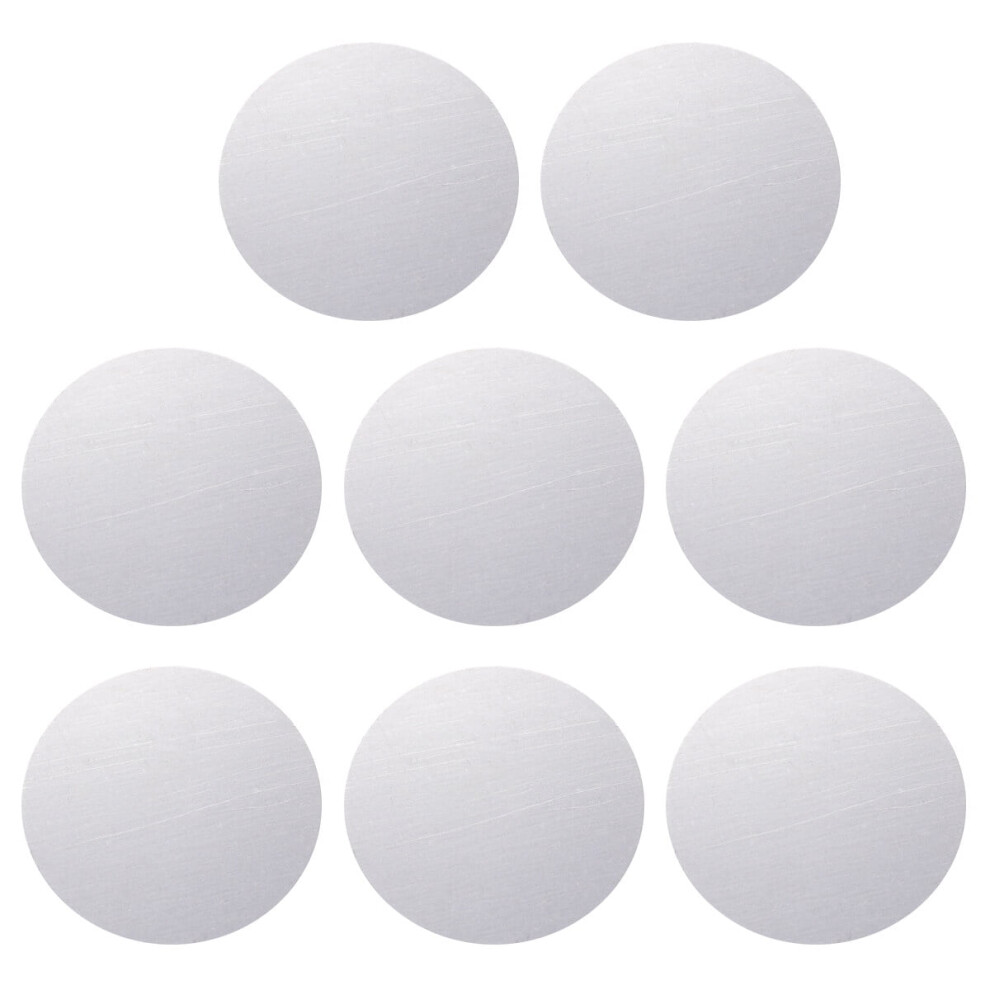 8Pcs Mobile Phone Bracket Accessories Patch Mobile Phone Magnetic Sheet Mobile Phone Holder Iron Plate(Silver) Silver 9482828390821