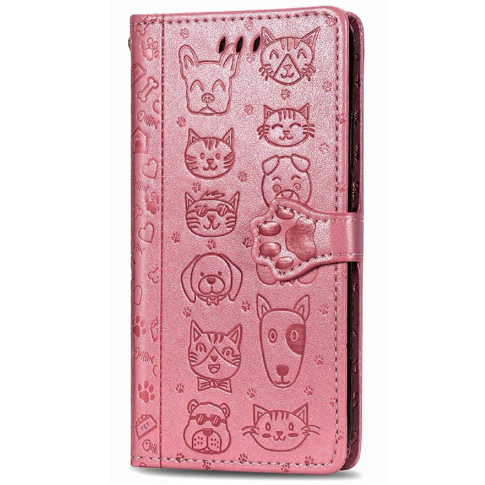 Case For Google Pixel 4A 5G Shockproof Leather Case Short Strap Cartoon Animals Flip Cover 9482828391927