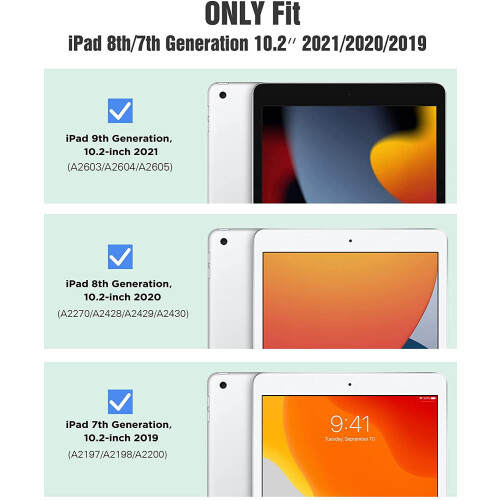 Capa fina compatível com iPad 10.2 e iPad 9ª/8ª/7ª geração (2021/2020/2019). 1