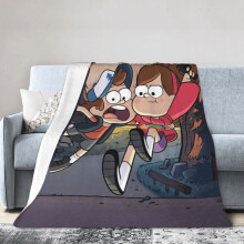 Hotelová deka Gravity Falls, anime deka do postele, deka na pohovku, ultra mäkká flísová deka do spálne a obývačky, 60x50 palcov