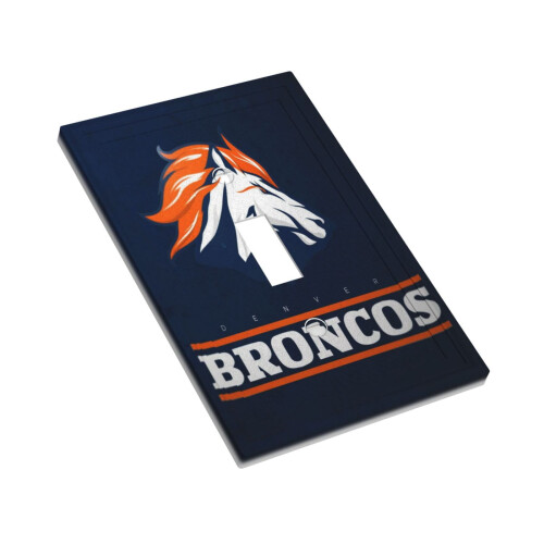 Φώτα Διακοπής Broncos Μονό Δερμάτινο Ρωμαϊκό Πλαίσιο Πάνελ Διακοπτών Πάνελ 2