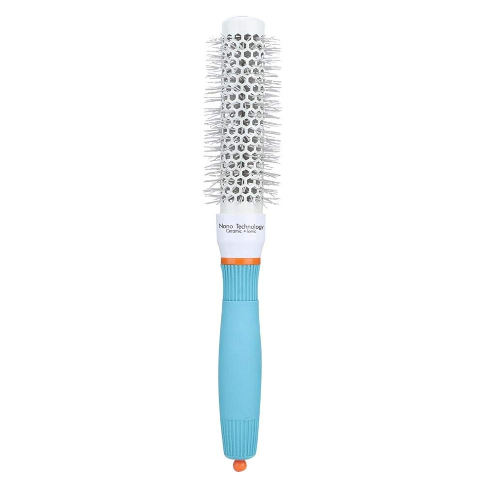 Unisex Professional Round Hair Brush With Heat Resistant Aluminum Comb, Antistatic Bristles For Blow Drying 25#