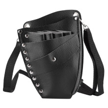 PU Leather Barber Scissor Holster with Large Storage and Quick Access Pockets for Salon Stylists