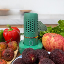 Txmfgh Portable Fruit & Vegetable Washer - 4400mAh USB Rechargeable Capsule Cleaner, compatible with kitchenware, food, more - ideal for home, dorm,