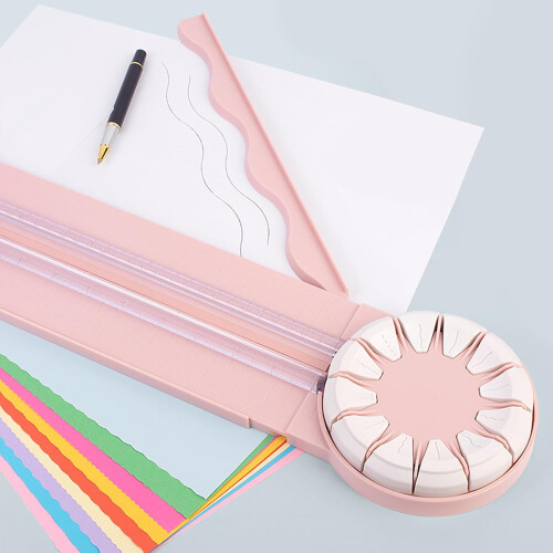 Paper Cutter with Adjustable Ruler for Scrapbooking, Card Making, Envelope and School Craft Projects 1