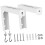 Projector Screen Wall and Ceiling Mount Bracket, Adjustable Heavy Duty White Steel with Hardware 1