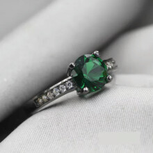 RSAMD Modesmykker Kvinder Krystalringe Farverige 925 Sort Guldfyldt Vielsesring 3-7-Style2