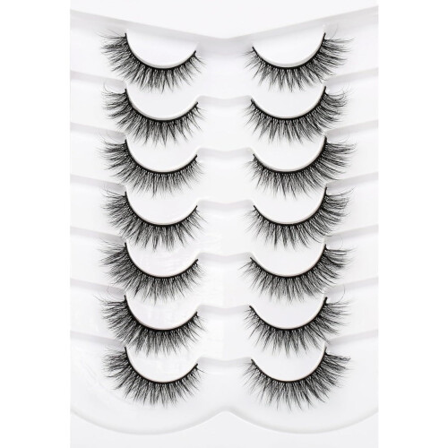 Ψεύτικες βλεφαρίδες Changmaius Fluffy Cat Eye Look 8D Σταυρωτές, Φυσικές Ψεύτικες Βλεφαρίδες
