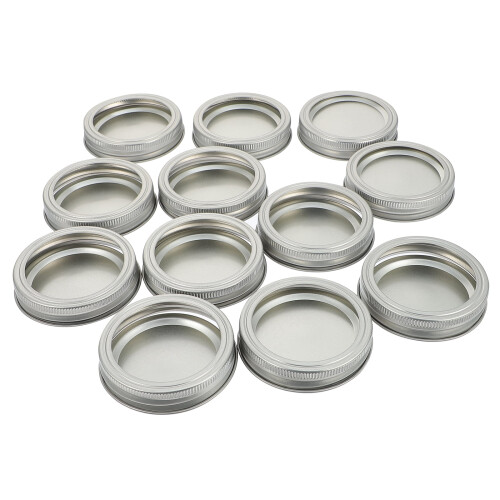 12er-Set Standard-Einmachglasringe und -deckel, 70 mm