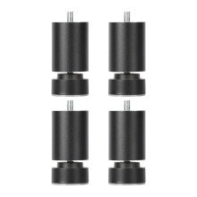 4x M10 Gewinde Bettgestellfüße Möbelstützfüße für Sofas, Cafés, Badezimmer Schwarz 8cm