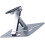 Foldable Adjustable Projector Stand with 180 Rotation for Desktop Wall Ceiling Home Theater Silver 4
