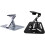 Foldable Adjustable Projector Stand with 180 Rotation for Desktop Wall Ceiling Home Theater Silver 3