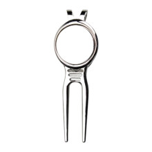 Golf Divot  Tool with Ball Marker, Aluminum Alloy Pitch Fork for Putting Green