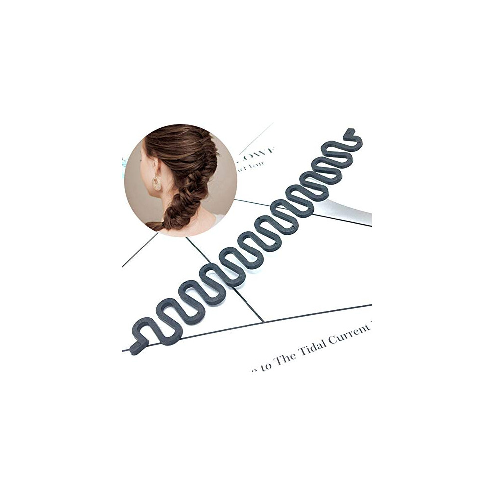 Hair Braiding Tool with Plastic Roller for DIY Hair Twist Styling Accessory, Random Color