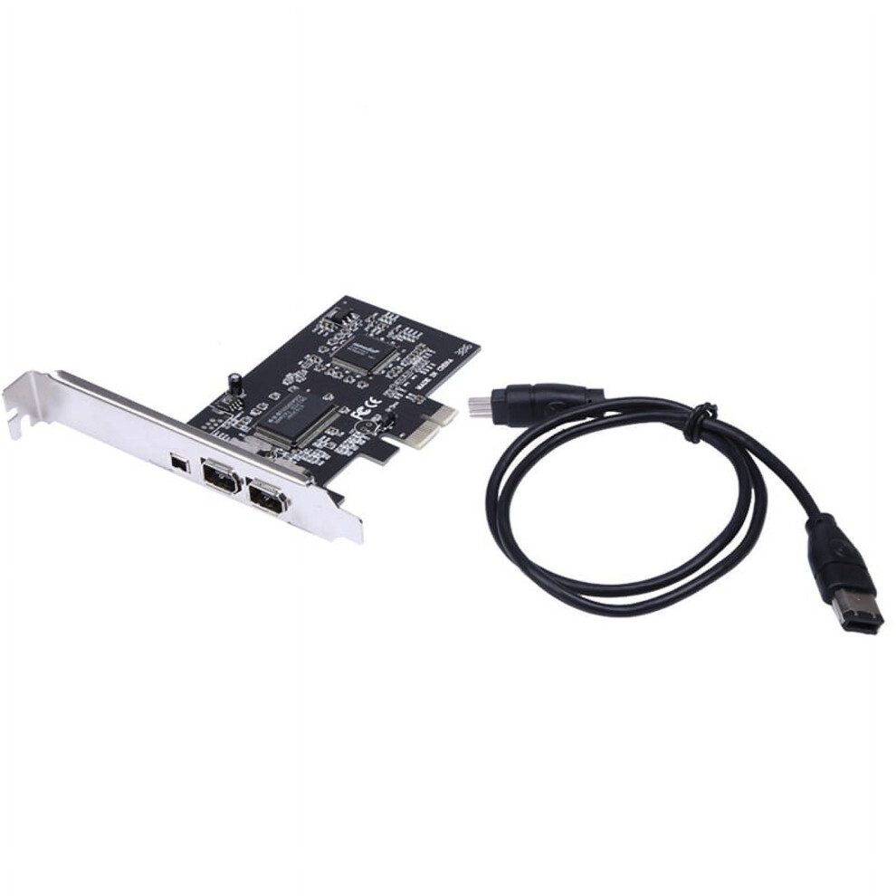 Pci-E 1X To 16X 1394 Dv Video Pc Capture Expansion Card With 6Pin To 4Pin For Firewire Pcie Card Desktop Computer 9389440271852
