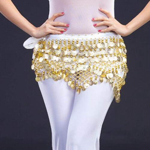 TureClos Belly Dance Waist Chain White 1