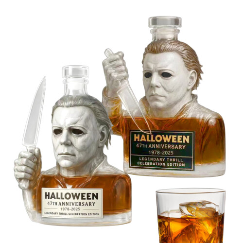 Καράφα μπουκαλιών για την 47η επέτειο του Halloween Michael Myers1978-2025, Συλλεκτικά δώρα για 1