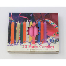 Set of 20 Pink Candles: Mini 4" Party Candles