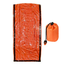 Outdoor Sleeping Bag Windproof Compact with Whistle Thermal Blanket for Hiking Camping Fishing