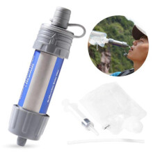 Filtro per acqua portatile con tubo di aspirazione - 5000L - 0,01 micron Grigio grigio grigio