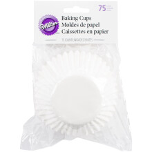 Wilton Jumbo Backförmchen Weiß, 75 Stück pro Packung