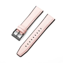 Pasek skórzany 20 mm22 mm kompatybilny z Samsung Galaxy Watch 4/6 Classic 47 mm 46 mm 40 mm 44 mm, Huawei GT2 46 mm, różowo-czarny