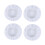 Pacote com 4 boinas de polimento de 10 polegadas para polimento e enceramento de carros. 1