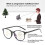 Gleitsichtbrille mit Blaulichtfilter, Computerbrille, Schwarz 4