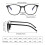 Gleitsichtbrille mit Blaulichtfilter, Computerbrille, Schwarz 8