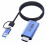 Παγκόσμιος προσαρμογέας ταξιδιού με USB3.0 και Type-C, συμβατός με Γαλλία, Ιρλανδία, 1