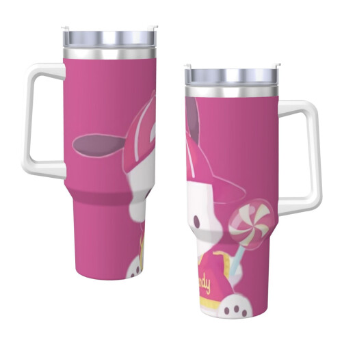 Pochacco 40oz H2.0 Ανοξείδωτο ποτήρι με μόνωση κενού αέρος με καπάκι και καλαμάκι για