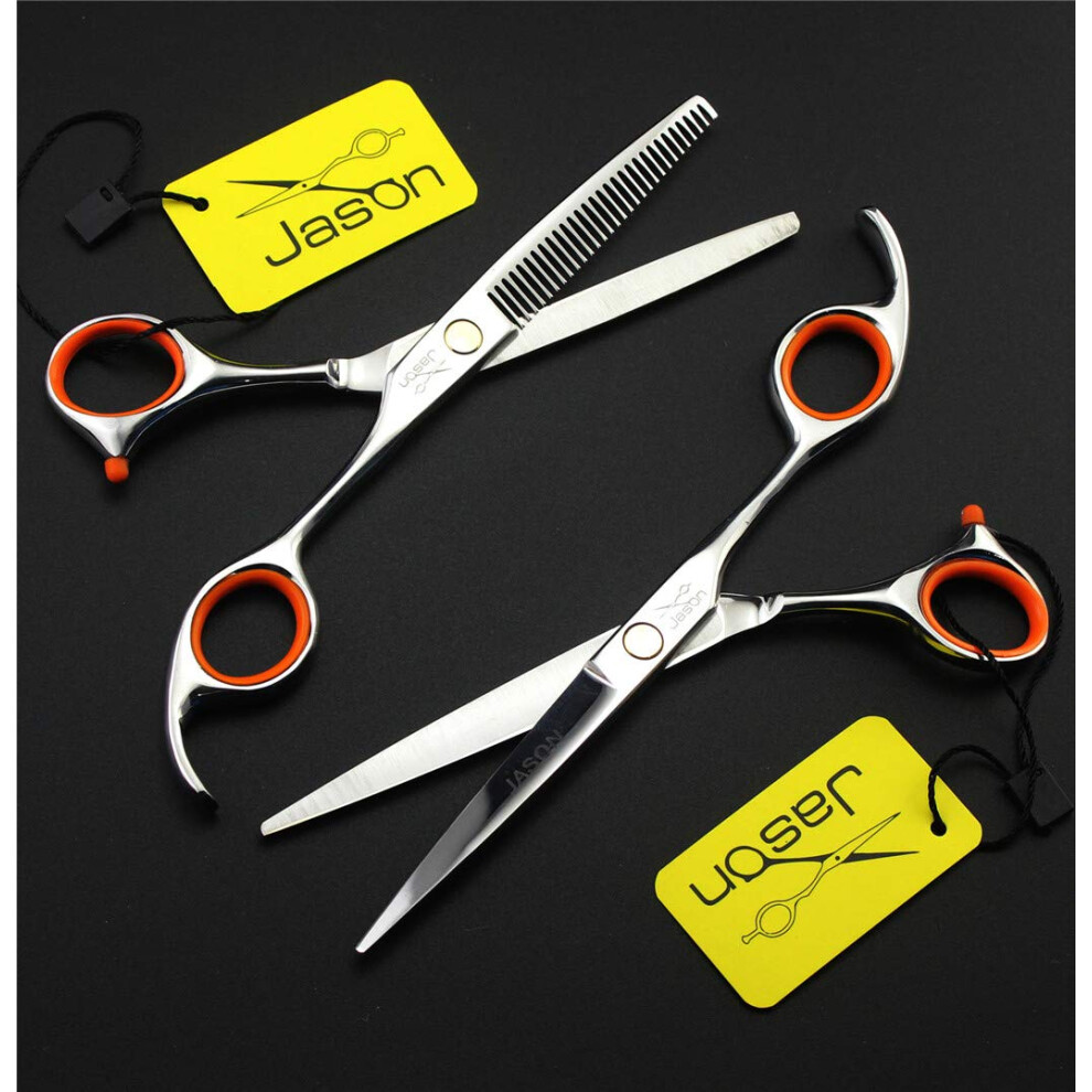 Professional Hairdressing Scissors Set 6.0 Inch with Sharp Blades for Barber Salon and Home