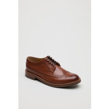 (, ) Chapman & Moore Longwing Brogue Country Leather Men's Berry Shoes